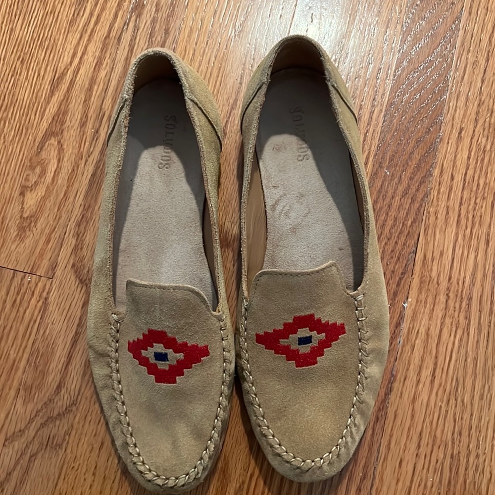 Soludos Women's Size 9 tan suede loafers